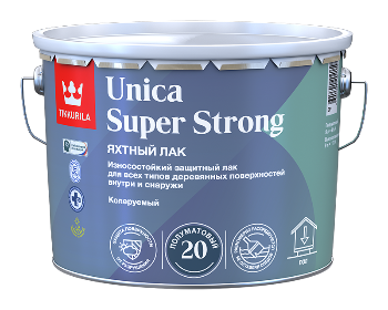 Unica Super Strong 20: Полуматовый износостойкий защитный лак